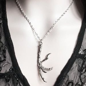 Raven Crow Talon Claw Necklace